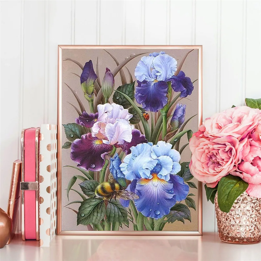 Алмазная вышивка huacan Flowers Стразы Алмазная мозаика распродажа Цветочная вышивка крестиком алмазная живопись полная квадратная художественная