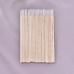 100 Pcs Tattooing Eyebrow Mist Ear Care Cleaning Long Wood Cotton Swab Eyelash Extension Tools Cosmetic Cotton Swab 10cm