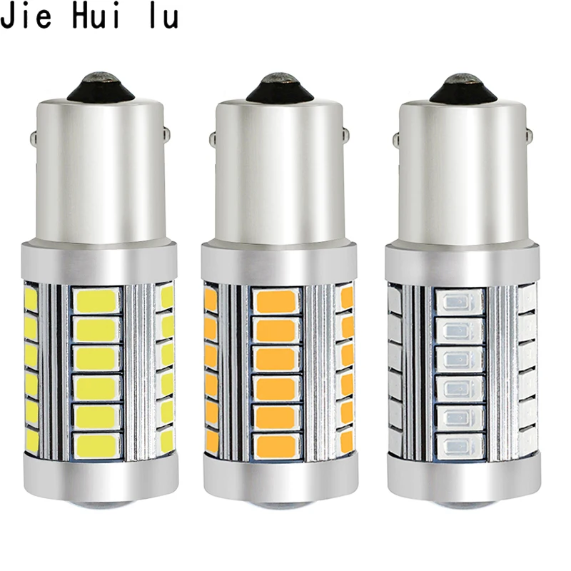 10 шт. P21W 1156 BA15s 33 светодиодный 7443 7440 3157 5630 SMD автомобильный поворотный сигнальный