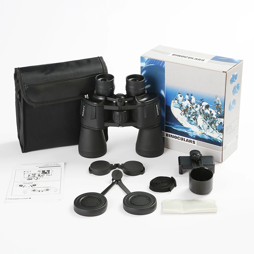 Мощный бинокль Full HD высокой мощности 20X50 телескоп ночного видения для наблюдения