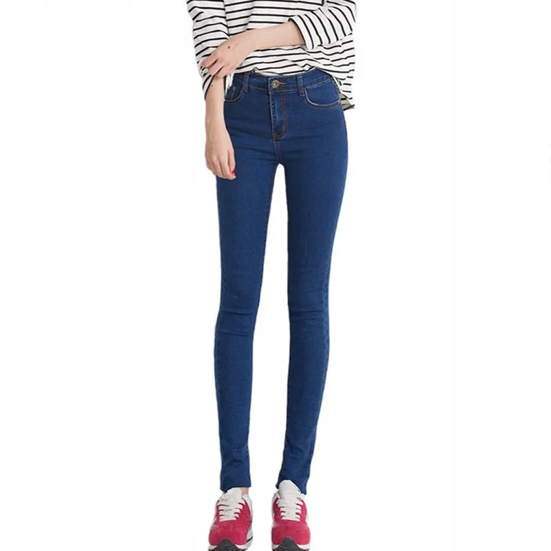 Женские сексуальные джинсы Skiny женские модные джинсы slim Rise Hip повседневная одежда - Цвет: Синий