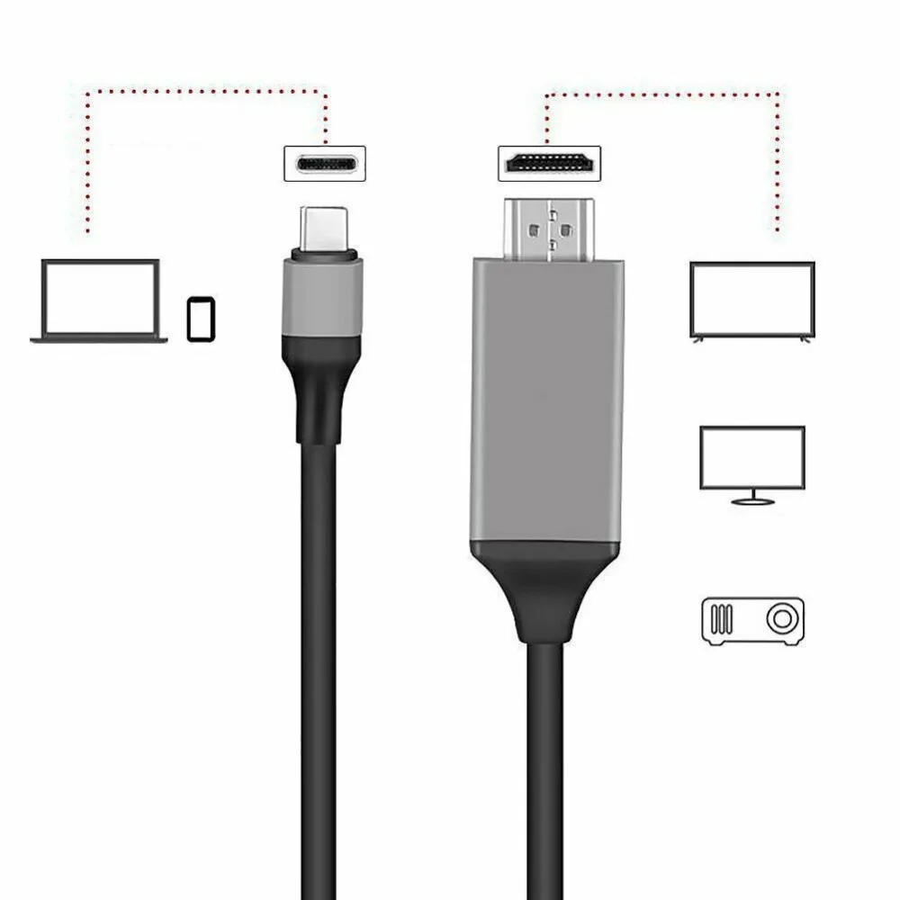 Кабель-адаптер USB 3,1 type-C для концентратора со штекером 4K* 2K HD tv AV tv Кабель-адаптер для Samsg Galaxy S8 S8+ Plus Mac