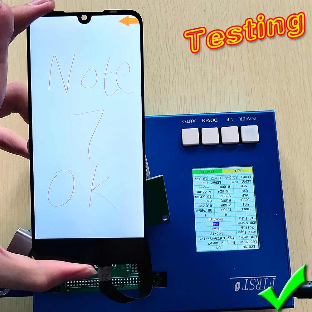 Для Xiaomi Redmi Note 7 ЖК дисплей сенсорный дигитайзер сборка оправа с олеофобным