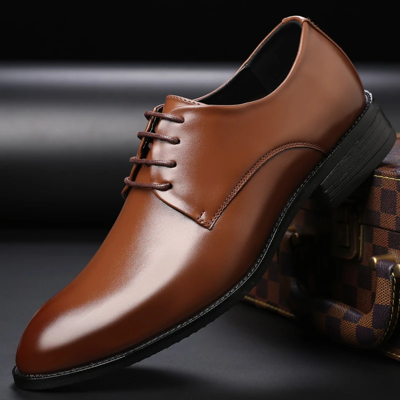 Zapatos de vestir formales de moda hombres 2019 Zapatos de estilo británico para Zapatos de vestir de negocios de cuero de verano Casual Zapatos HV 036|Zapatos formales| - AliExpress