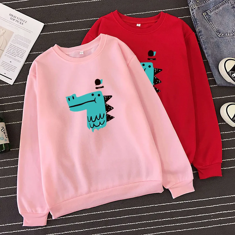 Размера плюс 3XL осень-зима спортивный свитер Harajuku, Одноцветный свитер Для женщин толстовка с длинным рукавом Свободные толстовки Повседневное спортивный костюм