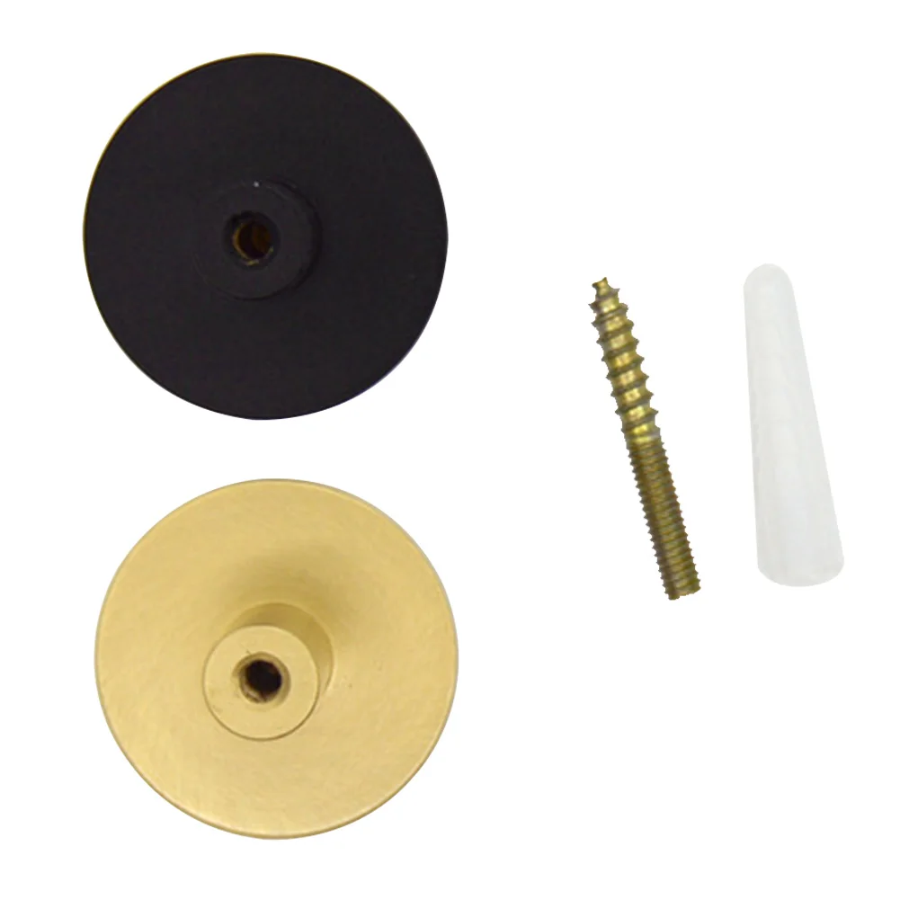Simple Pull Drawer Handle Easy Install Solid Home Round Copper With Screw Decorative Cabinet Furniture Hook Closet