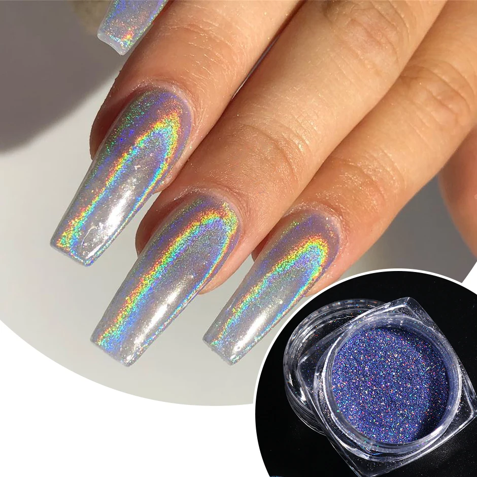 Vishine Gel Nail Polish Holographic, Galaxy Glossy Chameleon Nail A