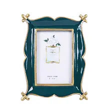 Нордическая Смола Зеленый 6 дюймов 7 дюймов фоторамка гинкго билоба Европейский ретро креативный набор украшений украшения ремесла