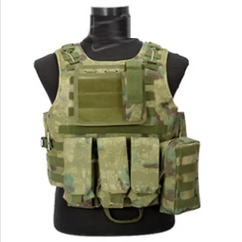 Ruin green Разгрузочный Страйкбол Тактический Жилет Molle Жилет защитные пластины colete USMC солдат боевой жилет армейский Военный камуфляж Перевозчик - Цвет: Ruin green