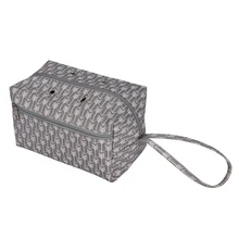 Инструмент для вязания крючком хлопковый ящик втулка Домашний Органайзер дорожный с молнией разделитель сумка для хранения швейная пряжа держатель складная сумка
