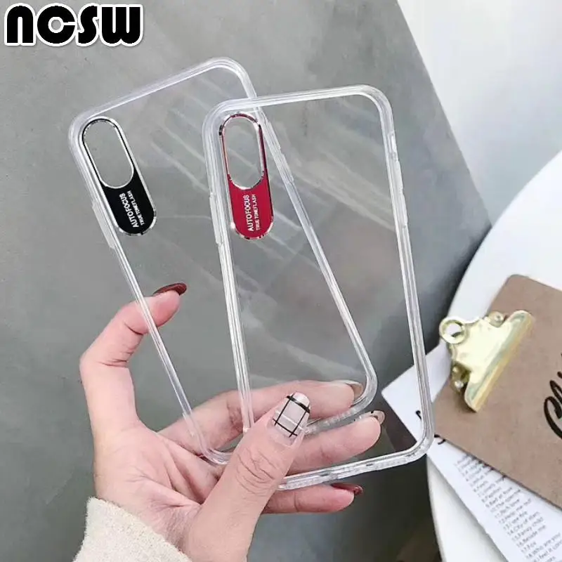 

Phone Case For iPhone X XS Max XR 8 7 6 5 Back Cover For iPhone 5 5S SE 7 8 6 6S Plus Metal Camera Silicone TPU Protective Case