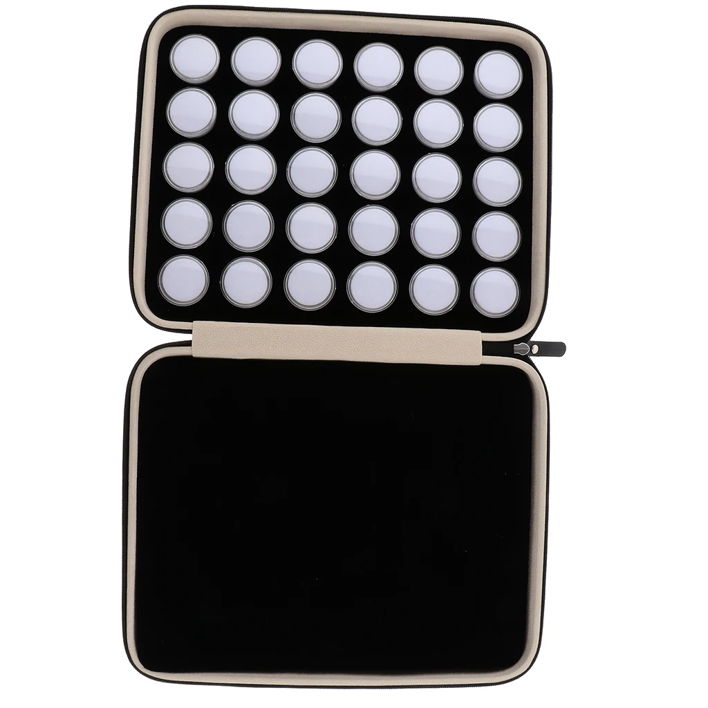 60 Grids Gemstone Loose Diamond Storage Mini Plastic Box with PU Leather Carrying Case Gemstone Organizer Container 60 Grids Gemstone Loose Diamond Storage Mini Plastic Box with PU Leather Carrying Case Gemstone Organizer Container