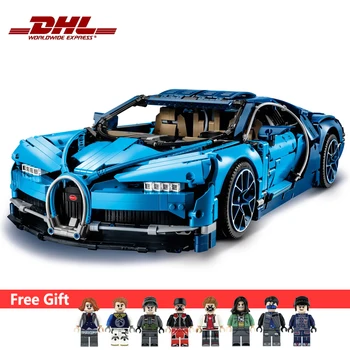 

DHL Technic Car Compatible 42083 20086 Chiron Car Building Blocks Bricks Toys to Boy Car Gifts
