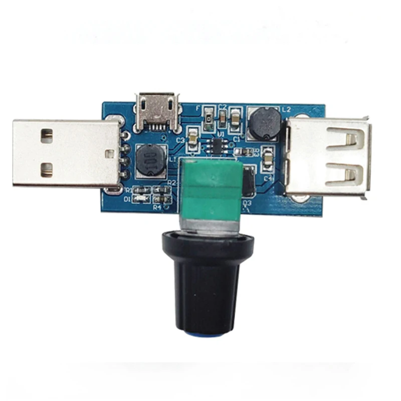 DC 4V 12V 5W USB вентилятор бесступенчатый регулятор скорости вентилятора
