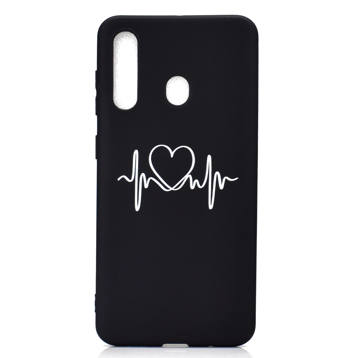 Черный матовый чехол для samsung Galaxy A50 A30 A40 A10 M10 M20 M30 M40 A20 A20E A60 A70 A80 A90 мягкий из термопластика силиконовый чехол для мобильного телефона чехол-накладка - Цвет: HTT01