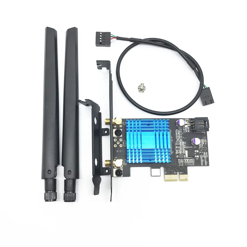 Двухдиапазонный PCI-E 1X адаптер 867 Мбит/с 802.11ac 2,4G/5G Bluetooth 4,1 Chipest Killer 1535 Wifi карта AMD Материнская плата