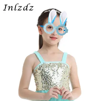 

Rabbit Bunny Ears Glittery Glasses Frame Eyewear Photo Props Party Decorations Kids Children Fancy Cosplay Costume Accessory