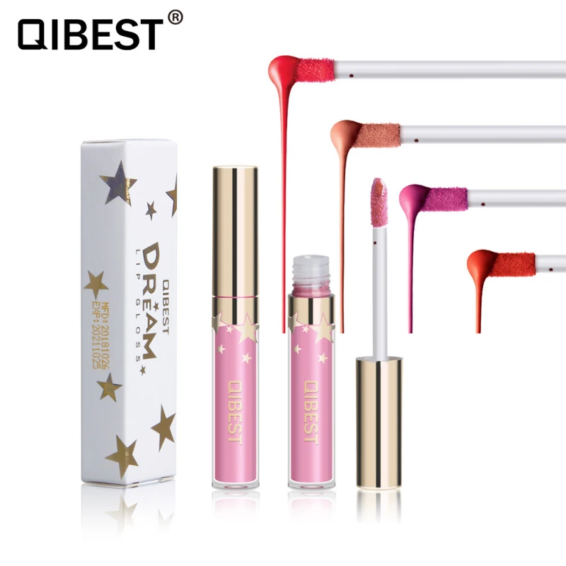 

QIBEST 3ml Portable 24 Color Matte Lip Gloss Matte Liquid Lipstick Long Lasting Nude Lipgloss Non-stick Lip Tint Maquiagem TSLM2