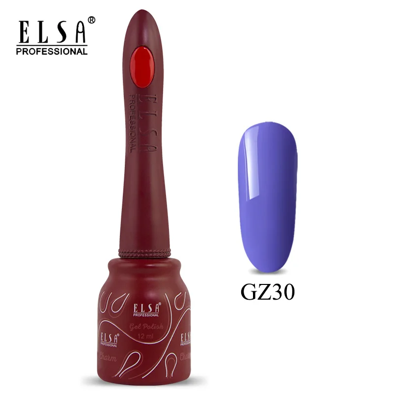 Набор гель-лаков Elsa UV Vernis полуперманентный праймер 8 мл полигель-лак 80 цветов для дизайна ногтей маникюрный гель Lak Polishse Nails - Цвет: GZ30