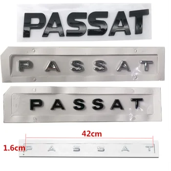 

New 3D ABS Black & Silver Car Stickers Letters Decal For VW PASSAT 2006-2020 Refitting Trunk Logo Badge Stickers Car Accessories