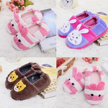 

Toddler Infant Kids Baby Warm Shoes Boys Girls Cartoon Soft-Soled Slippers Children's suit High Quality