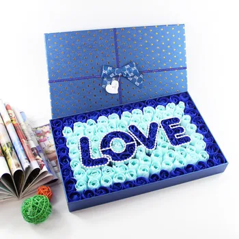 

Soap flowers Hand-made rose Manufacturers direct soap flower gift box Christmas and valentine's day gifts