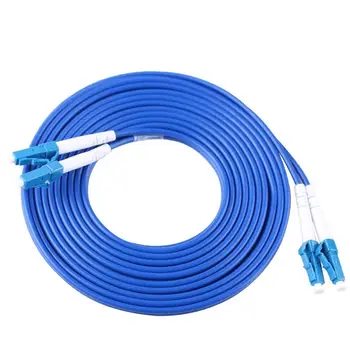

LC/UPC to LC/UPC Armored Fiber Patch Cable Duplex Single Mode Armored PVC optical Patch cord Free shipping