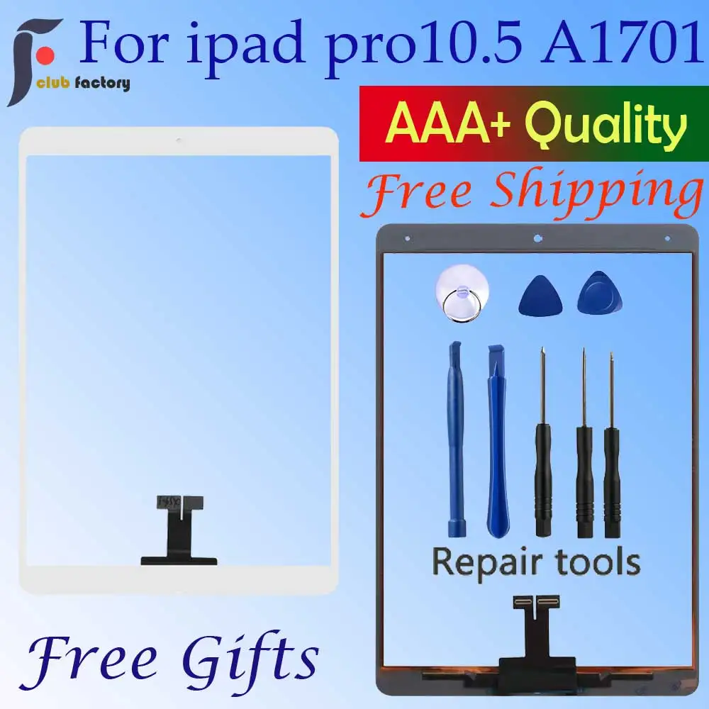 Дигитайзер сенсорного экрана замена стекла для A1701 A1709 IPad Pro 10 5|ЖК-экраны и панели