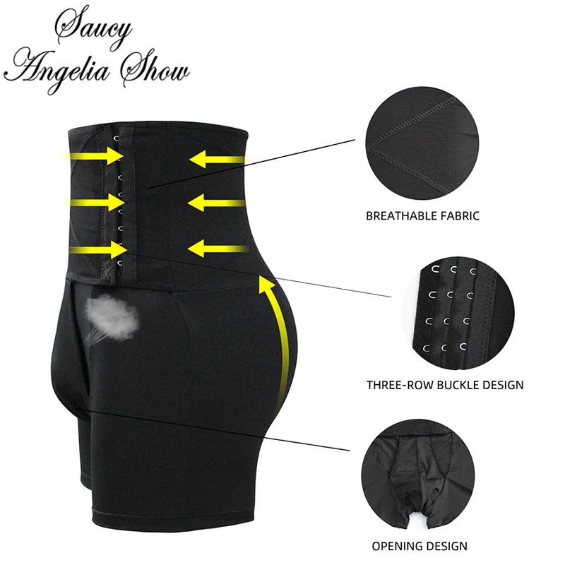 Men Black Body Shaper Pants Breathable High Waist Trainer Slimming Panties Belly Abdomen Fat Drawing Fitness Underwear Shapewear