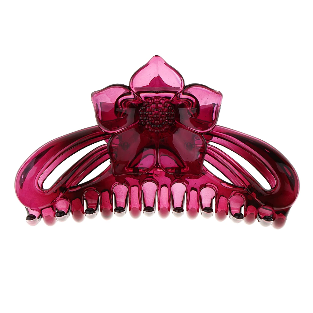 Semi-transparent Large Plastic Hair Claw Clip Hair Clamp Banana Clip