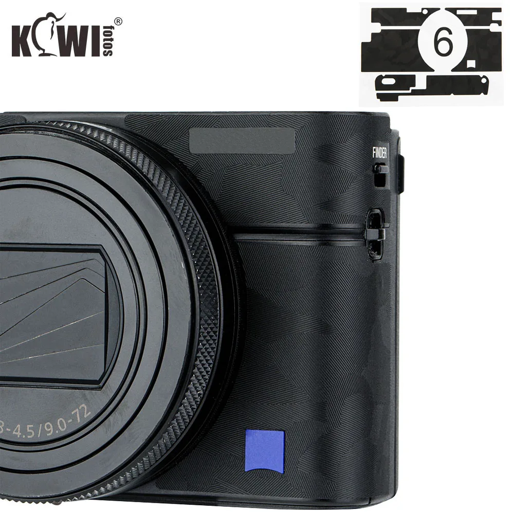 Anti-Graffi La Pellicola Della Copertura Della Pelle Del Corpo Della Fotocamera Per Sony Rx100 Vi Rx100Vi Rx100M6 Rx100 Mark Vi Fotocamera Digitale 3M