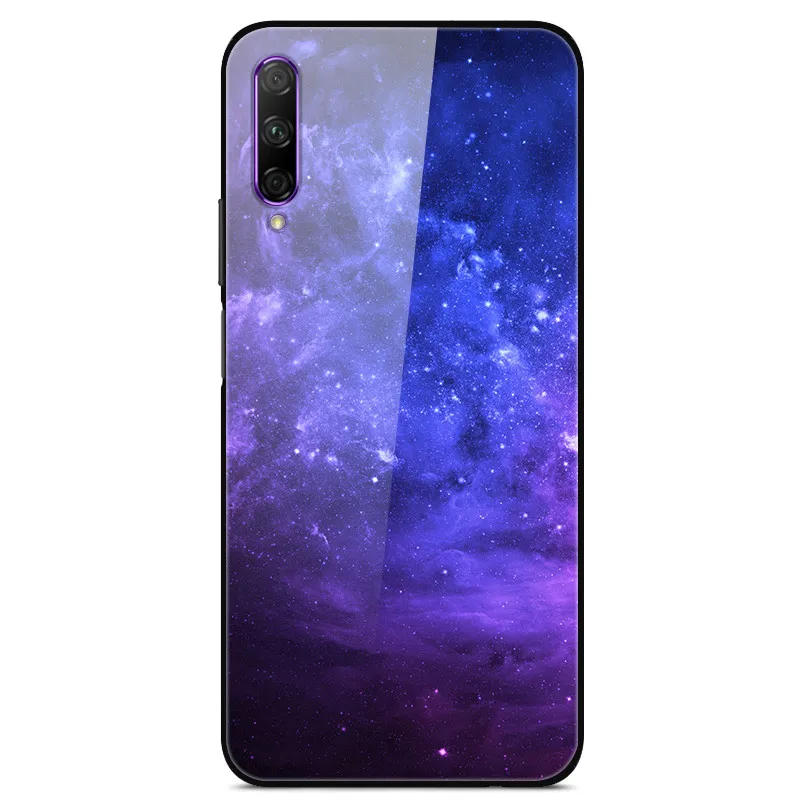 12 Для huawei Honor Play 3 чехол с космическим стеклом для задней панели ПК Жесткий Чехол для Honor Play 3 ТПУ бампер чехол для huawei Honor Play3 Телефон Чехол - Цвет: 12