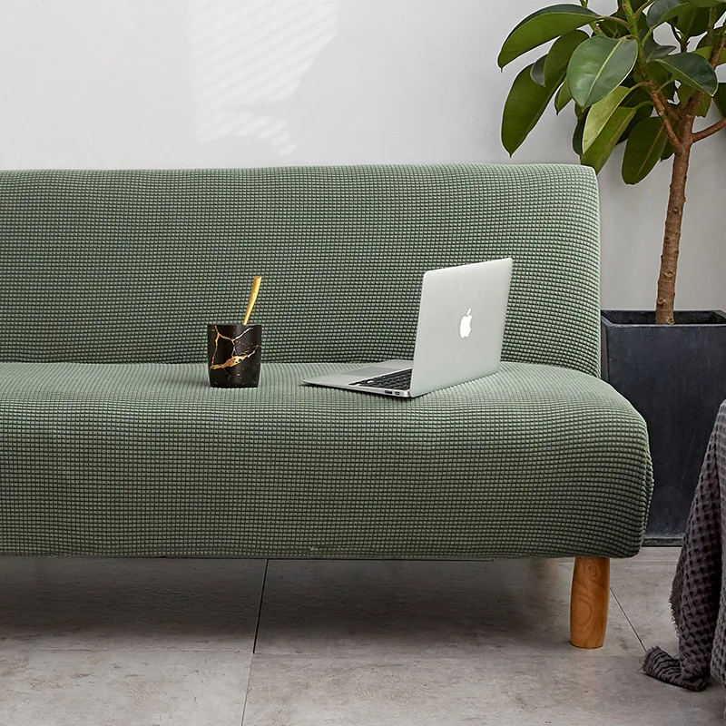 

WUJIE 14 Colors Solid Elastic Sofa Cover for Living Room Sofa Cushions Protector Antiskid Knit Couch Cover Living Room Furniture