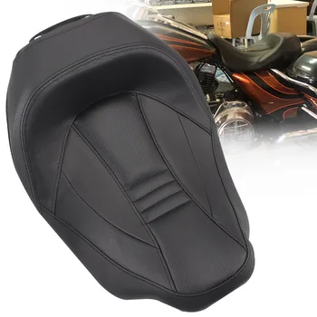 

Black Motorcycle Cushion Protector Rider Seat Cover For Harley Touring Road King Street Electra Glide Ultra Limited FLHR Models