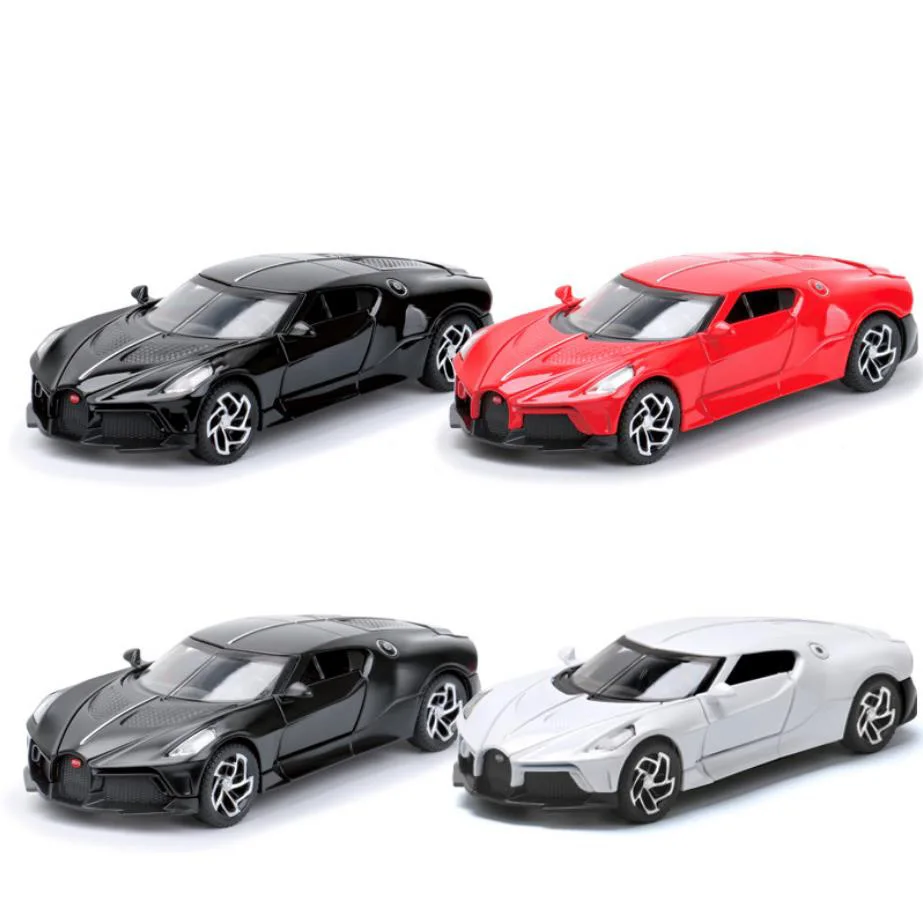 Лидер продаж 1:32 Масштаб колеса Bugattis La Voiture Noire суперспортивная металлическая