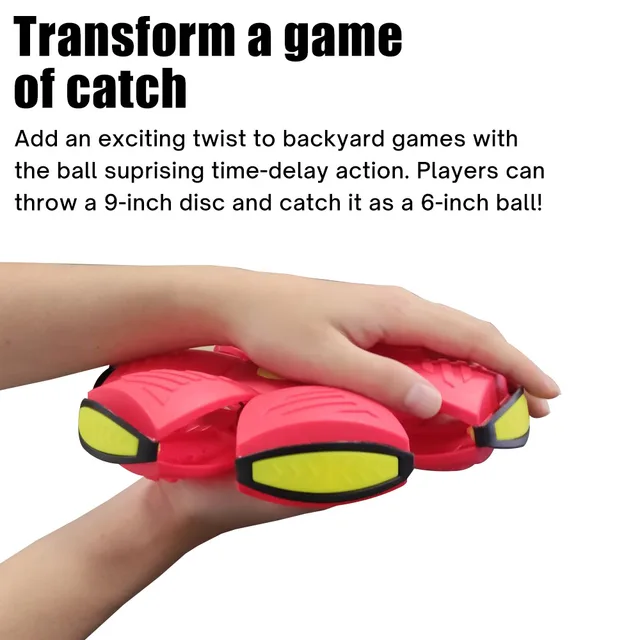 Kids Flat Throw Disc Ball Flying UFO Magic Balls With Led Light For Children's Toy Balls Boy Girl Outdoor Sports Toys Gift 4
