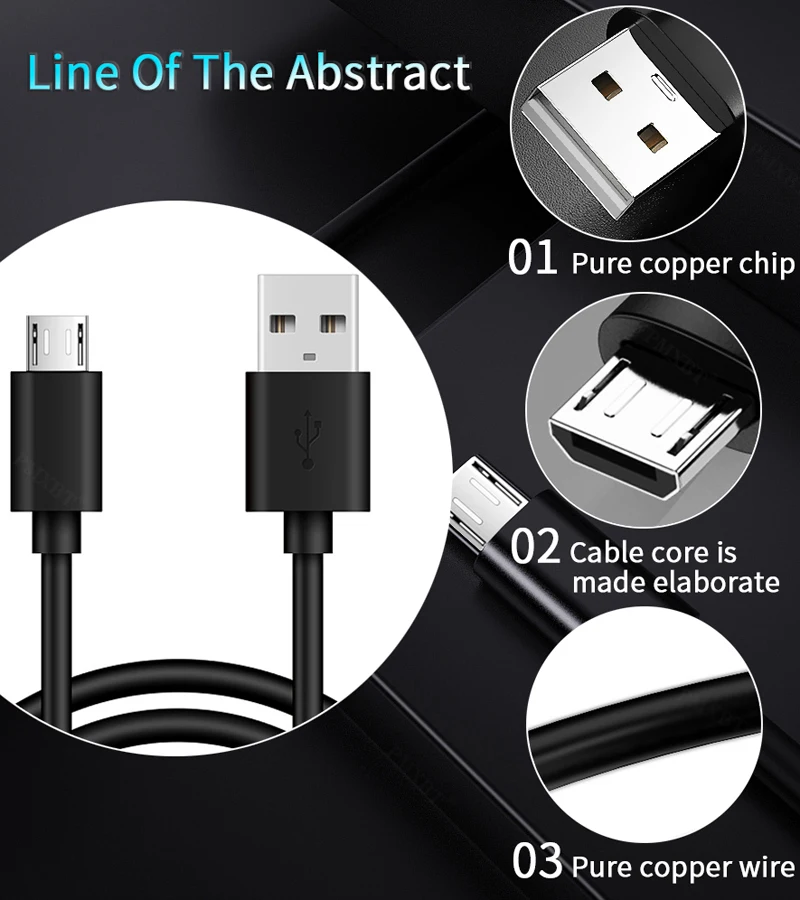 5V 2A Charger Cable EU Plug Phone Adapter For Huawei Y5 Y6 Y7