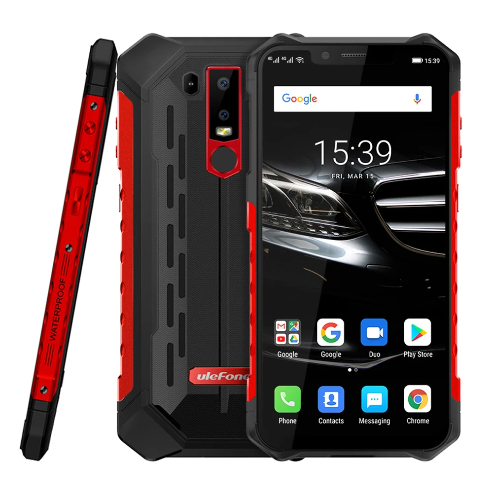 Ulefone Armor 6E водонепроницаемый IP68/IP69 прочный телефон 6,2 ''Helio P70 Otca-core Android 9,0 4 Гб+ 64 Гб беспроводной зарядки NFC Смартфон