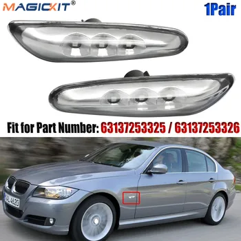 

MagicKit 2x LED Clear Side Indicator Repeater Lights For BMW E46 E60 E61 E82 E83 E90 E92