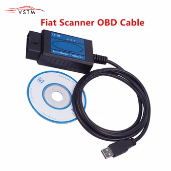 

2019 For Fiat Scanner OBD2 EOBD Diagnostic Tool For Fiat Interface F-Super