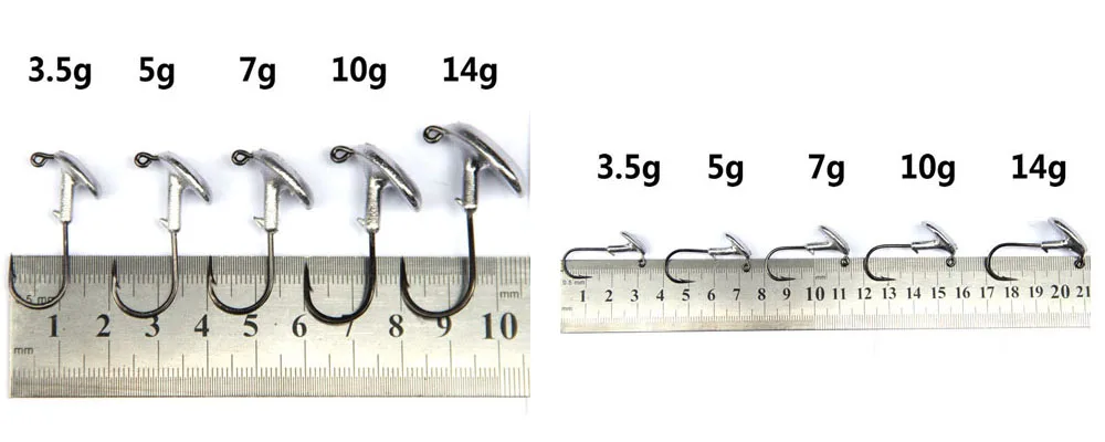 Ходячая рыба, 5 шт., свинцовая головка, рыболовный крючок, 3,5 г, 5 г, 7 г, 10 г, 14 г, крепкий стакан, колючий крючок, Мягкая приманка, брендовый зимний Вибрационный крючок