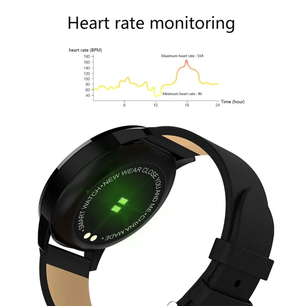 Модный дизайн Bluetooth Smart Watch Sport Фитнес извещение о входящем сообщении Шагомер монитор сна Smartwatch Прямая поставка