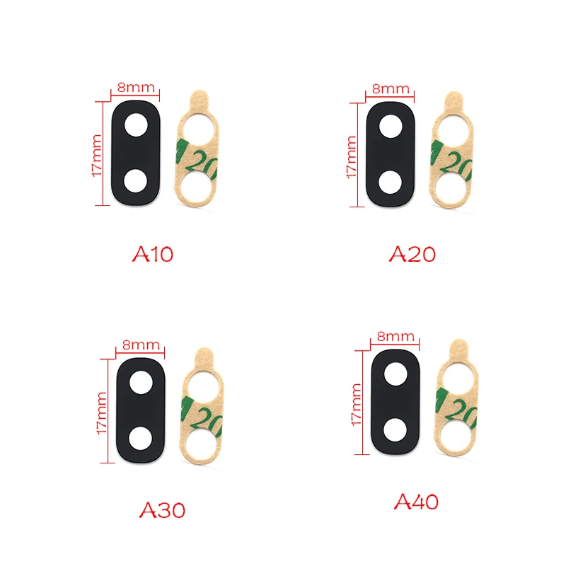

2Pcs/Lot, Rear Back Camera Lens Glass Replacement PartsFor Samsung Galaxy A10 A20 A30 A40 A50 A60 A70 with Adhesive Sticker