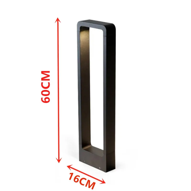 thumbnail image 1 of pieza de 15 W, CA 85-265 V, CC 12 V, luz LED para pilar de jardín, poste para césped, lámpara para césped, jardín al aire libre, paisaje, césped, 1 of 5