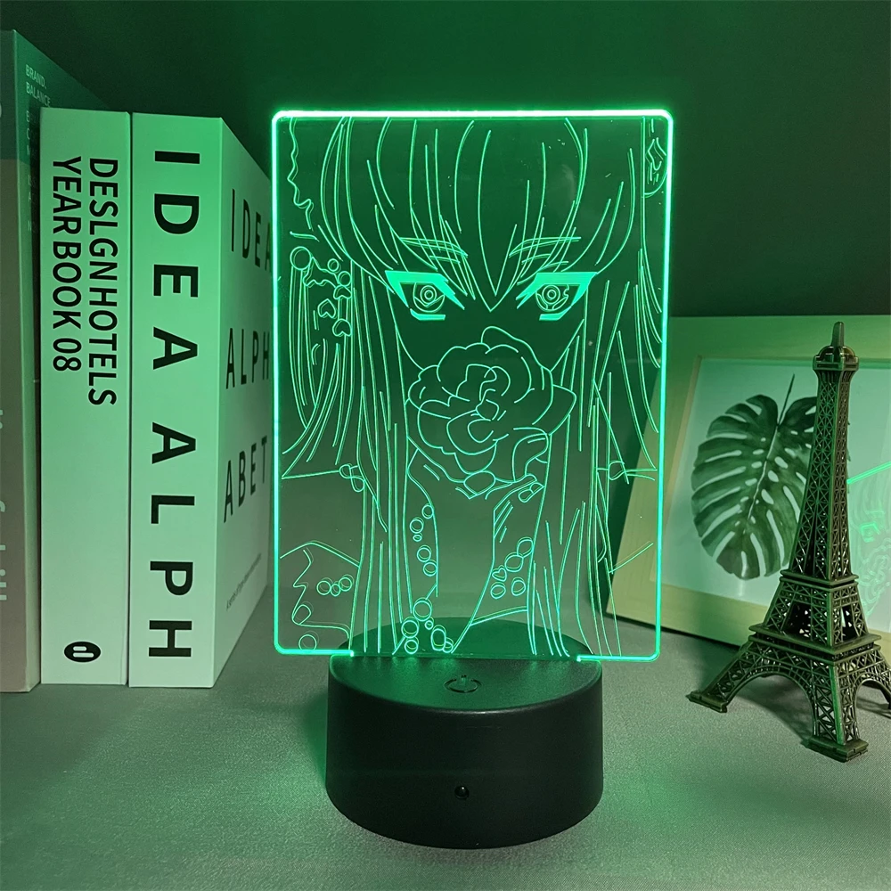 Anime 3d Lamp Code Geass CC for Bedroom Decor Nightlight Birthday Gift Manga Led Night Light Bedside | Лампы и освещение