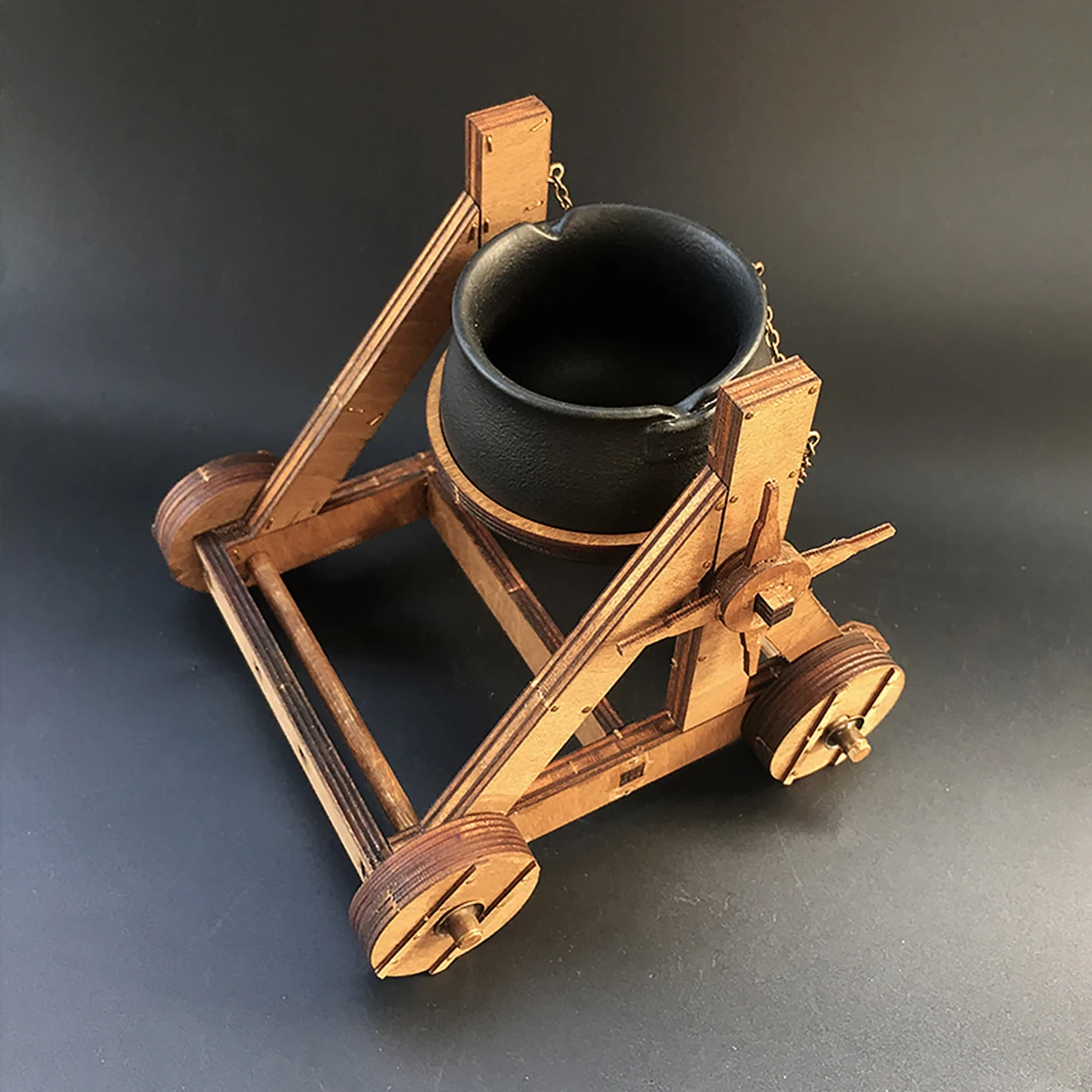 1:35 DIY старинная колесница модель осадная машина деревянная 3d головоломка модель деревянная игрушка деревянные пазлы для детей