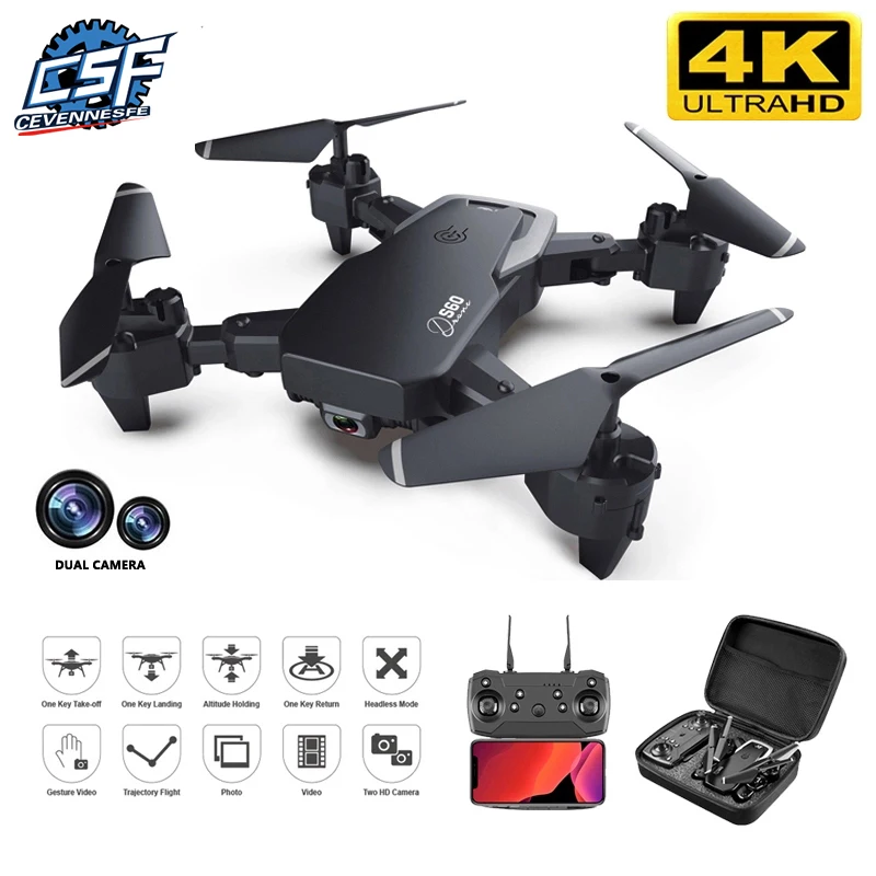2020 Новый Дрон 4k Профессиональная HD широкоугольная камера 1080P WiFi fpv двойная высота