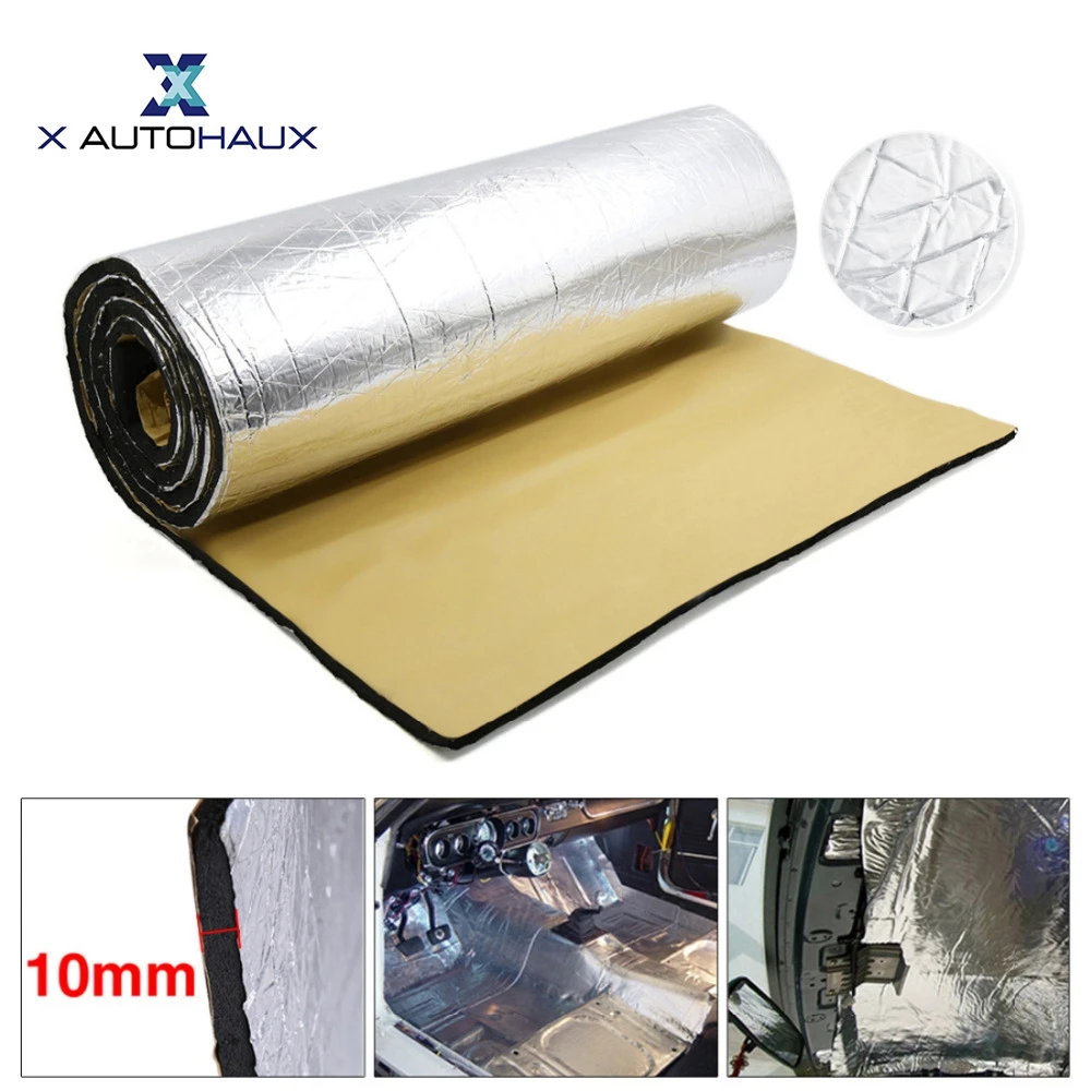 X AUTOHAUX 394mil 10 мм толщиной 50/100 см * 200 см/300 Алюминиевая фольга хлопковый