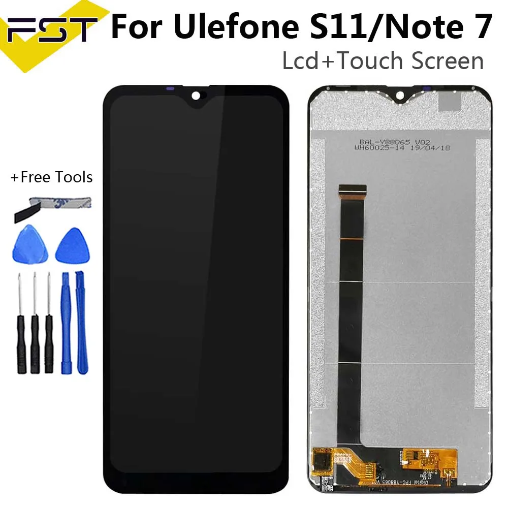 6," черный для Ulefone Note 7/S11 ЖК-дисплей и сенсорный экран дигитайзер+ инструменты и клей для Ulefone Note 7 аксессуары