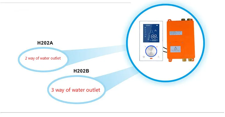 LCD Smart Touch Screen Digital Shower Control Thermostat Shower Mixer Thermostatic